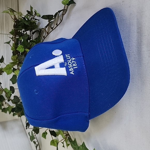 Absolut Vodka Blue Baseball Cap Hat New - Picture 1 of 6